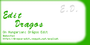 edit dragos business card