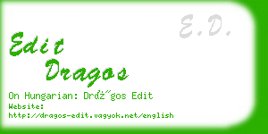 edit dragos business card